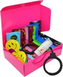 Sexy Elephant® Set de prezervative diverse - Explore pack (72 buc. ) + gel lubrifiant SE cu aromă de zmeură 15 ml + cătușe din silicon Handcuffs