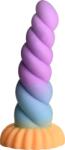 XR Brands Dildo din silicon cu ventuză Mystique Unicorn (21 cm) Dildo