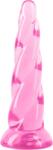 Fantasia Dildo cu gel cu ventuză Calyxia (19 cm), roz Dildo