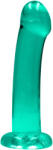 RealRock Dildo cu ventuză Juicy Ride (17 cm), Verde Dildo