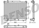 DENSO Radiator, racire motor DENSO DRM47019 (DRM47019) - automobilus