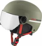 Alpina Cască copii ALPINA ZUPO VISOR Q-LITE, olive/red matt/orange-silver (M (51-55 cm))