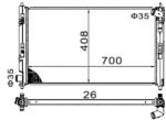 E-KRAFT Radiator, racire motor E-KRAFT 1924001189 (1924001189)