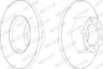 FERODO Disc frana FERODO PREMIER FCR117A (FCR117A)