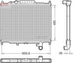 DENSO Radiator, racire motor DENSO DRM14003 (DRM14003) - automobilus