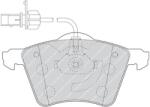 FERODO set placute frana, frana disc FERODO PREMIER ECO FRICTION FVR1484 (FVR1484)