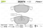 VALEO set placute frana, frana disc VALEO ESSENTIAL 302074 (302074)