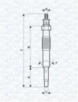 Magneti Marelli Bujie incandescenta MAGNETI MARELLI 062900017304 (062900017304)