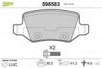 VALEO set placute frana, frana disc VALEO 598583 (598583)