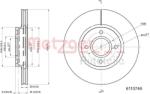 Metzger Autoteile Disc frana METZGER AUTOTEILE 6110748 (6110748)