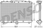 DENSO Radiator, racire motor DENSO DRM47022 (DRM47022) - automobilus