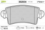 VALEO set placute frana, frana disc VALEO ESSENTIAL 302034 (302034)
