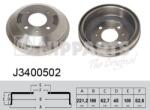 NIPPARTS Tambur frana NIPPARTS J3400502 (J3400502)