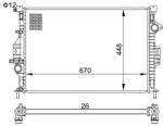 E-KRAFT Radiator, racire motor E-KRAFT 1924001291 (1924001291)