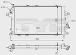 TYC Radiator, racire motor TYC 725-0028-R (725-0028-R) - automobilus