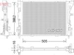DENSO Radiator, racire motor DENSO DRM23035 (DRM23035) - automobilus