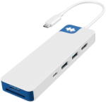 HyperX Docking Station Hyper HyperDrive Flex 8 Port USB-C Hub, Blue (HD4102BUGL)