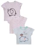 Minoti Rövidujjú baba póló 3 csomag, Minoti, Koala 3, fehér - 56/62 | 0-3m méret