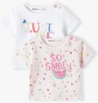 Minoti Rövid ujjú baba póló 2csomag, Minoti, tulip 2, Lányok - 80/86 | 12-18m méret