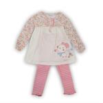 Minoti Baba szett, ruha és leggings, Minoti, MOUSE 10, rózsaszín, pink - 80/86 | 12-18m méret