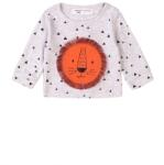 Minoti Csecsemő bio pamut póló, Minoti, Simba 1, szürke - 74/80 | 9-12m méret