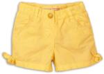 Minoti Lányok pamut rövidnadrág, Minoti, 2SHORT 4, sárga - 74/80 | 9-12m méret