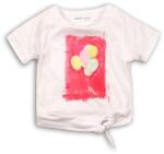 Minoti Póló lányok rövid ujjú, minoti, pálma 2, fehér - 68/80 | 6-12m méret
