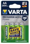 VARTA Akkumulátor ceruza VARTA Recharge Accu Power AA 4x2600 mAh (5716101404) - robbitairodaszer