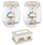 Easy Life Üvegpohár 500ml, 2db-os szett, dobozban, Spring Bloom (4015SPBL)