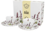 Duo Gift Porceláncsésze+alj, 90ml, 2 személyes, dobozban, Classic Lavender