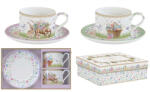 Easy Life Porceláncsésze+alj 240ml, 2 személyes, dobozban, Spring Bloom (132SPBL)
