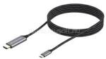 Conceptronic USB-C to HDMI kábel, 4K/60Hz, harisnyázott, fekete, 2m (ABBY10G) (ABBY10G)