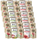 Brit PATE & MEAT + WILD FARM Pate Mix de arome 30x400g
