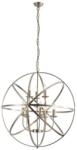 Searchlight 2478-8AB - Candelabru suspendat ORBIT cu lanț, 8xE14/60W/230V, alamă (SR0551)
