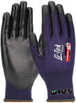 G-Tek G-TEK PosiGrip MAX 18G kötött, HPPE/nylon/spandex, PosiGripMax tenyérmártott munkavédelmi kesztyű fekete/lila 09/L (GTEK-16-868-9)