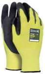 Issaline Nylon kesztyű mikrohabos latex bevonattal sárga/fekete 9 (ISSA-07289-9) - megatool