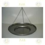  Sütőtárcsa Ø56 cm Csiszolt, natúr-vas, Horganyzott lánccal flekkensütő