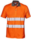 Sir Safety System System MISTRAL jól láthatósági galléros póló narancs 4XL (SSY-MC3814H1-4XL)