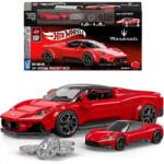 Mattel Brick Shop Hot Wheels Maserati MC20 építőjáték kisautóval (JFR90) - jatekbirodalom