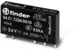 Finder ultravékony printrelé 1CO(váltó) 6A 24V DC érzékeny 34.51. 7.024. 0000 (34.51.7.024.0000)