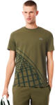 Lacoste Ultra-Dry Back Print Tennis T-Shirt Olive Férfipóló S