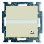 ABB Basic55 2026 UCN/KL-92-507 Egypólusú csengőjeles nyomó (N101 CSJ) feliratozható keret nélkül, krém 2CKA001413A1087 ABB (2CKA001413A1087)