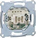 Schneider Electric Schneider Merten kétpólusú kapcsoló, ellenőrzőfénnyel, rugós bekötés, 16 AX MTN3602-0000 (MTN3602-0000)