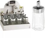 Gastro Szögletes üveg cukortartó fém fedéllel, űrtartalom: 0, 18 liter, magasság: 140 mm, átmérő: 69 mm