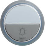 Legrand 94278 Standard kiegészítő kerek csengőnyomó gomb IP44-es, 100m-es hatótávolsággal, elemmel, fehér (94278)