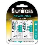 Uniross Power Plus LR6/4BP 1, 5V AA/ceruza tartós alkáli elem 4db/cs (LR6-UALKAAPP4) (LR6-UALKAAPP4) - aqua