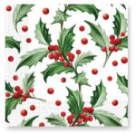  Karácsonyi Branches Szalvéta 20 Darabos 33x33 cm
