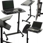 Verk Group Íróasztal, laptop, állítható magasság, 80cm, 180°-ban mozgatható (514)