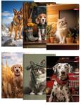 Junior Caiet A4, 444 linii, 40 de coli, exclusiv „Animal de companie