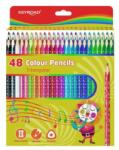 Keyroad Creioane colorate din lemn KEYROAD, 48 buc. , amestec de culori